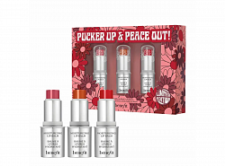 Набор бальзамов для губ Benefit - California: PUCKER UP & PEACE OUT! 3шт